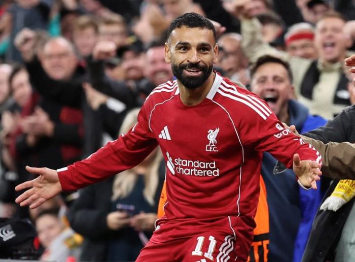 Salah自17-18賽季以來冠軍聯(lián)賽中有10次傳球和投籃 在Messi和Mbappe中排名第一