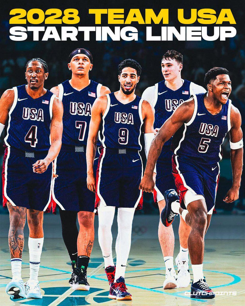 美國紀(jì)錄：28歲的美國男子籃球隊的五個首發(fā)球員是猶太人 貝納卡羅 哈里伯頓 國旗和愛德華茲