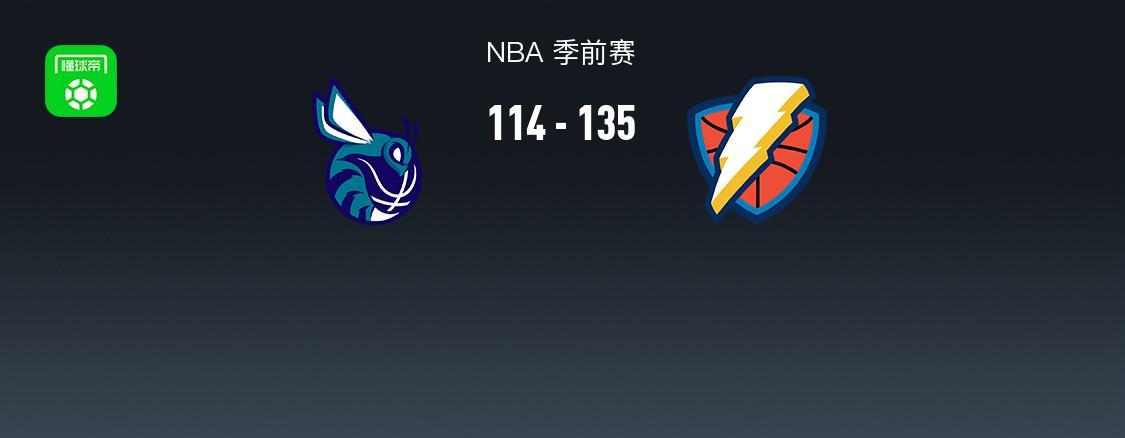NBA戰(zhàn)斗報(bào)告：雷霆擊敗黃蜂135-114 亞倫·威金斯23+2+6