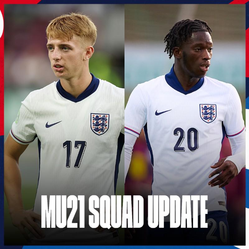 官方：英格蘭U21招募布萊頓邊鋒沃森和水晶宮邊鋒埃塞